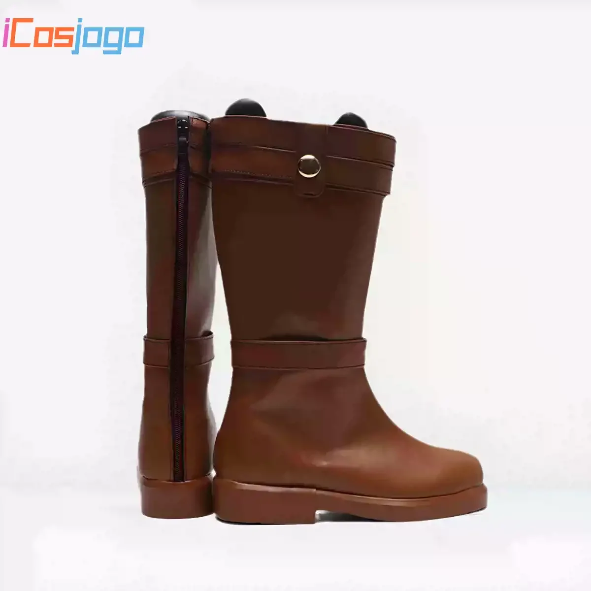 Frieren: Beyond Journey's End     Cosplay Shoes Halloween Carnival Boots PU Leather Shoes Cosplay Costume Prop