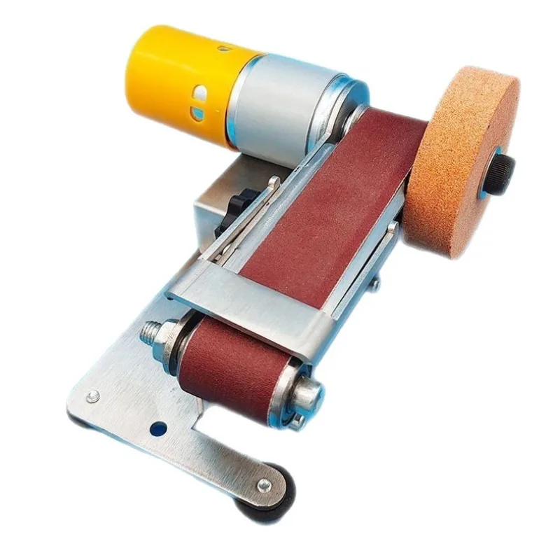 Mini Desktop Belt Sander Multi Purpose Fixed Angle Sharpener DIY Grinding Polishing Equipment
