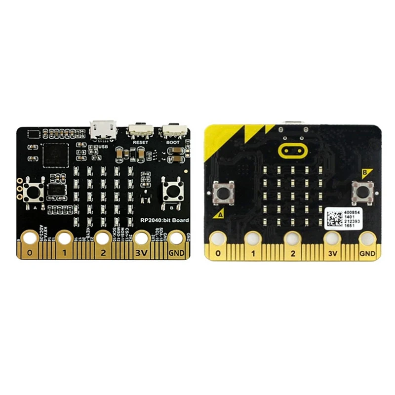 HOT-2PCS para Raspberry Pi PICO RP2040 Bit, placa base Compatible con BBC Microbit Shape Python, placa base de programación