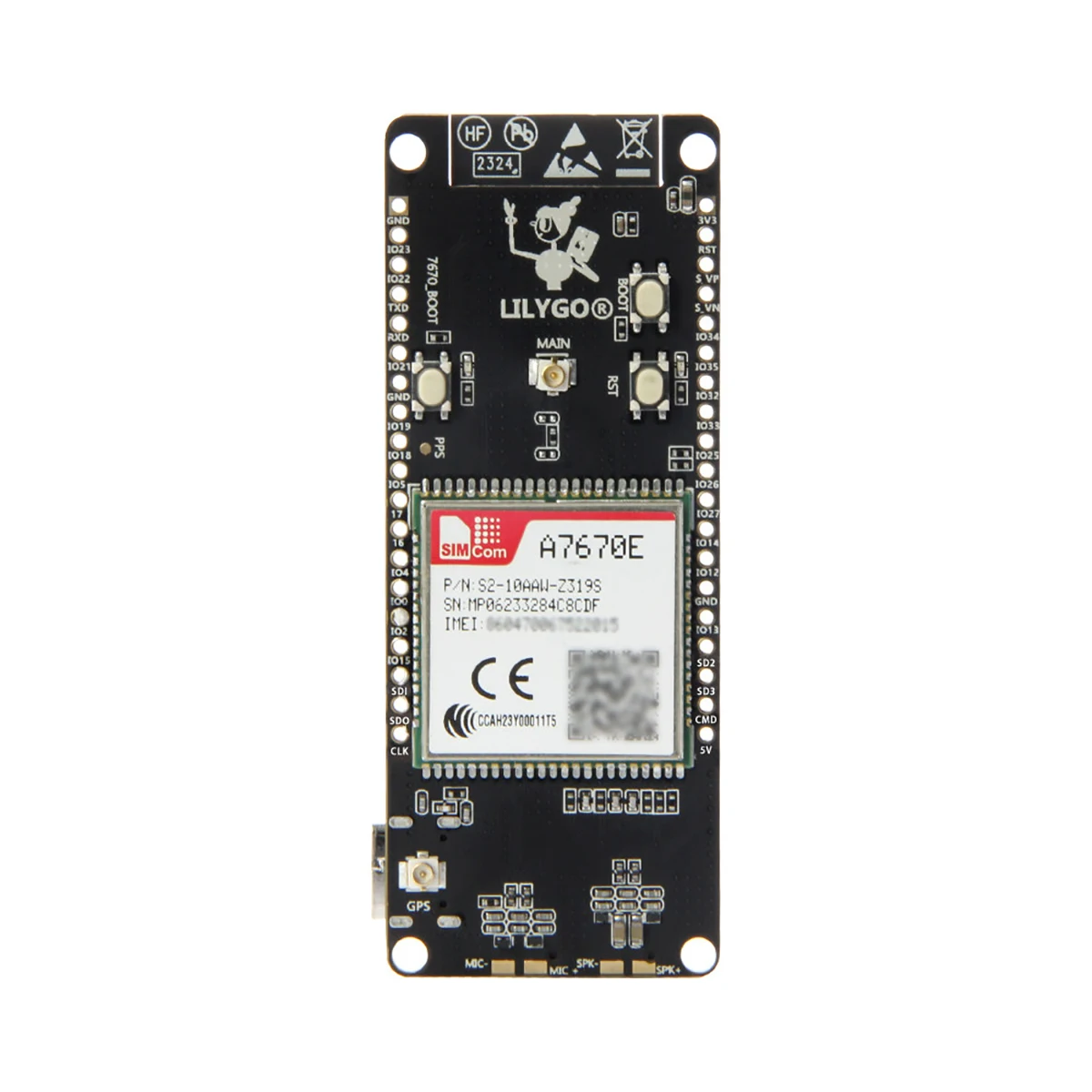 LILYGO T-Call A7670 ESP32 Development Board A7670E LTE GSM 4G 2G WiFi Wireless Module for Industrial IoT Terminal