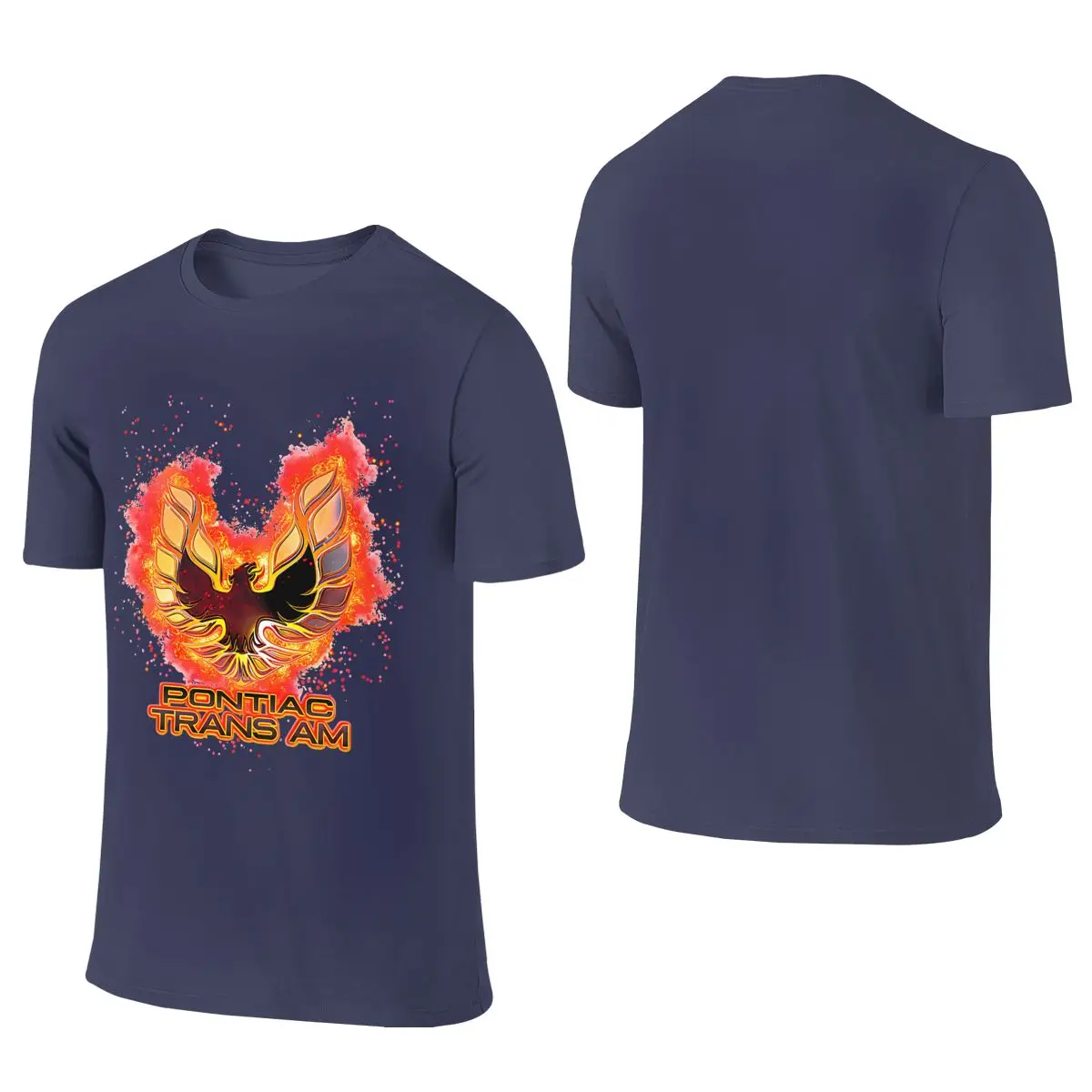 Pontiac Flaming Firebird Trans Am Version Outdoor Reversible T-shirt Commuting Casual   Shirt