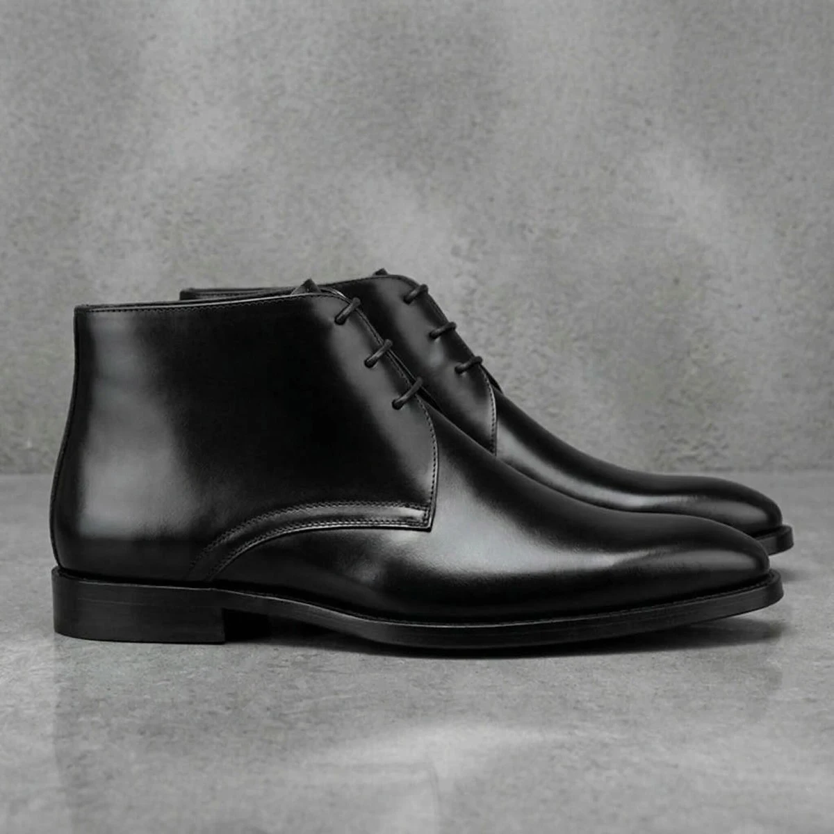 Men's Calf Leather Western Ankle Boots Comfortable Elegant Chelsea Driving Shoes in Multiple Colors view 2