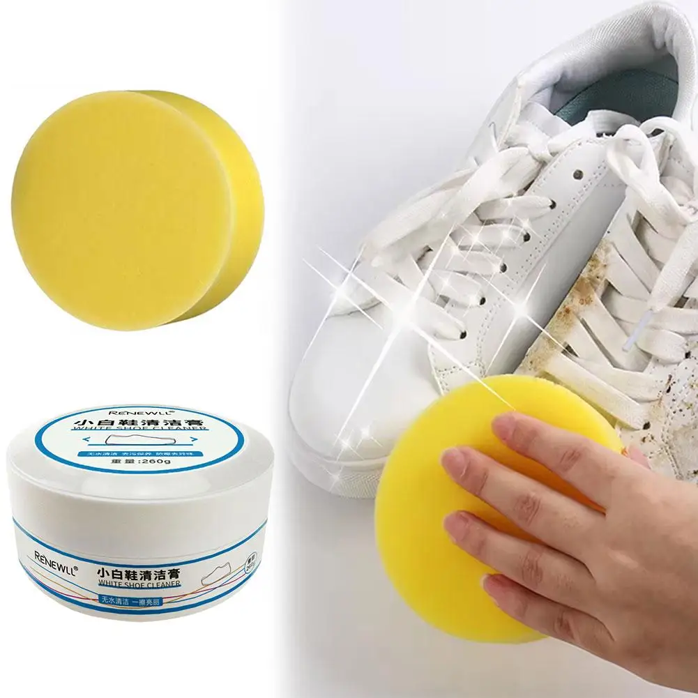 Waterless Cleaning Cream White Shoes Cleaning Cream White Cream Shoes Clean Shoes, Shoes Canvas Sports Wash Shoes, Free Cle X4N2