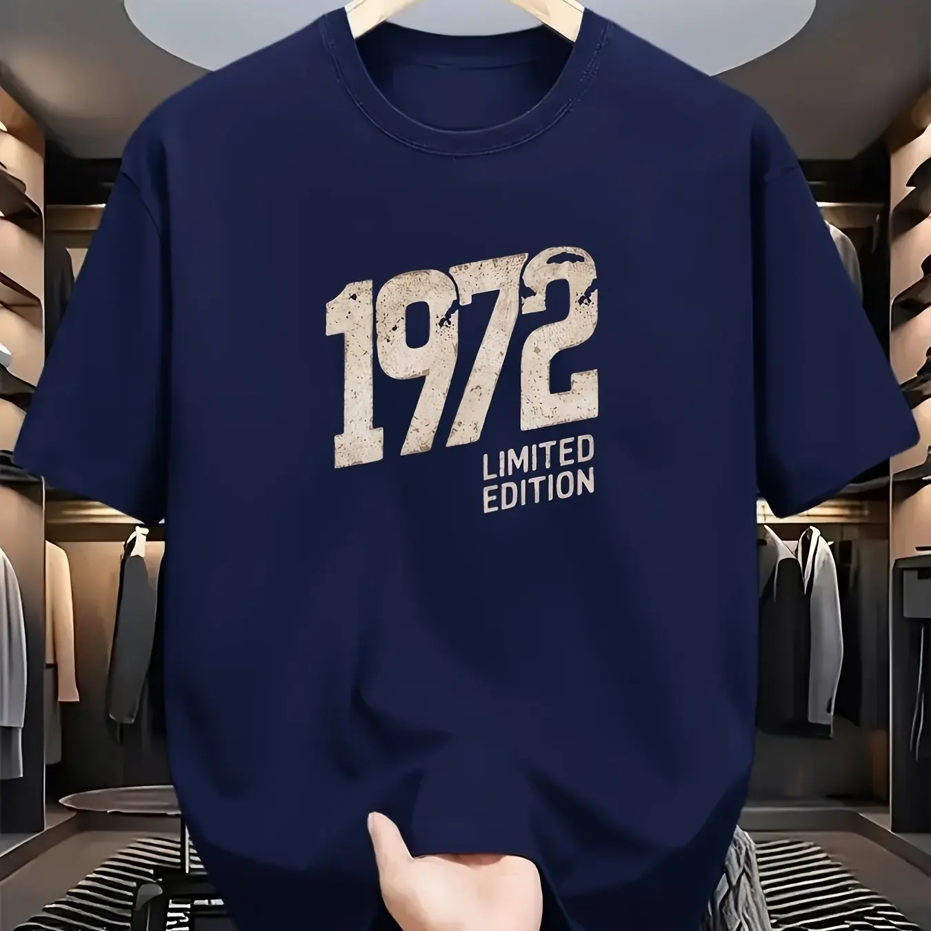 The Latest Men's Pure Cotton Washed Short-sleeved Shirt Limited Edition 1972 Breathable High-quality Instagram 2K Style in 2025