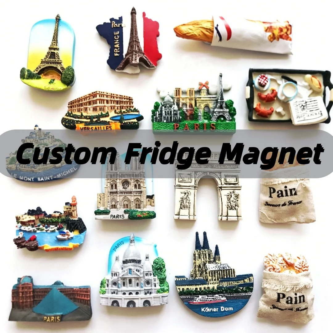 

Wholesale Custom Logo 3D Resin Tourism Souvenirs City Custom Refrigerator Sticker Souvenir Home Decoration Resin Fridge Magnet