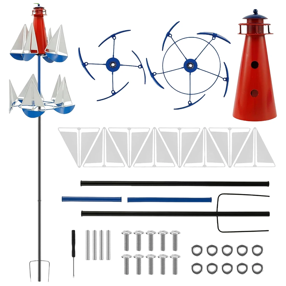 

Metal Windmills Spinners Windproof Wind Spinner Decorative Craft Multi-Purpose Outdoor Art Wind Mill Sculpture for Home Decor