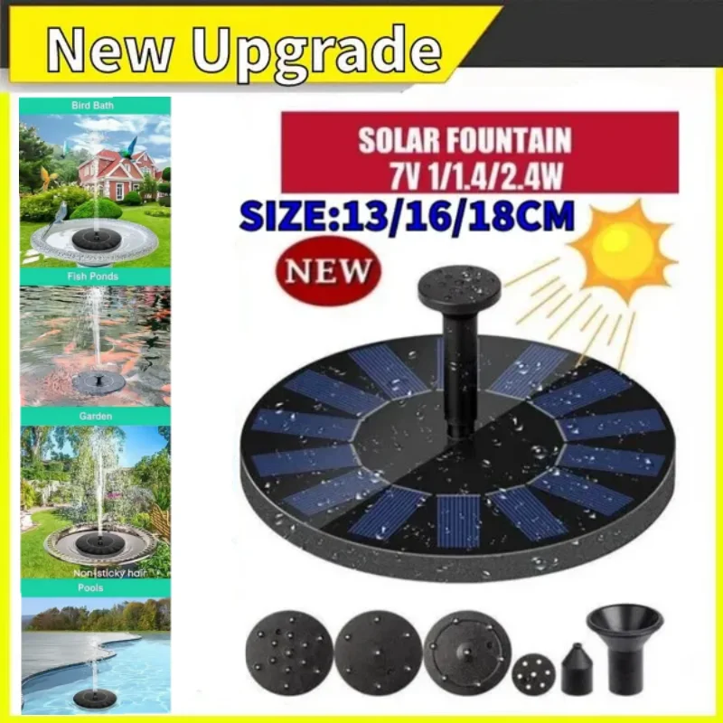 

Solar Fountain Floating Water Pump Solar Panel Kit Garden Plant Watering Fountain Outdoor Pool Pond Watering Bird Bath Fountain