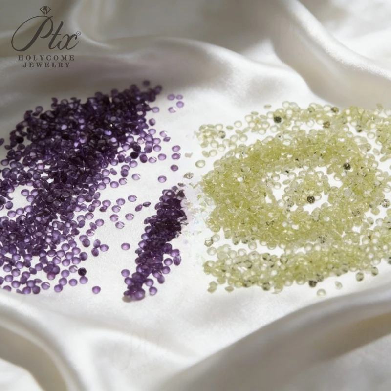 

500 шт. поликристаллических алмазов, профессиональные нано-мультицветные рассыпные камни для изготовления ювелирных изделий, свадебных украшений, поделок и подарков