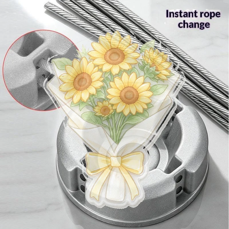 Aluminum Alloy Grass Trimmer Head Nylon Steel Line Replacement for Patio Yard Weeding Trimming Work