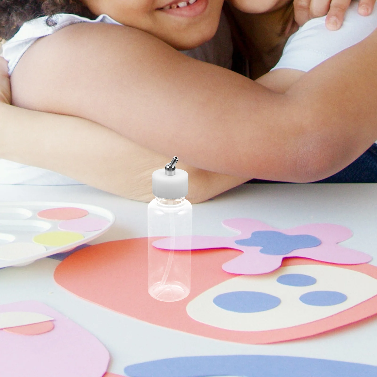 

3Pcs 80cc Refillable Airbrush Bottles Siphon Feed Design Portable Paint Storage Jars Siphon Feed Paint Bottle Mixing Bottle