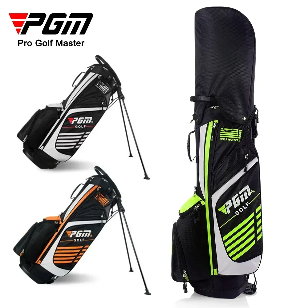 PGM Men Women Portable Golf Stand Bag with Braces Bracket Stand Support Lightweight Golf Bagpack Adult Golf Club Bag QB027