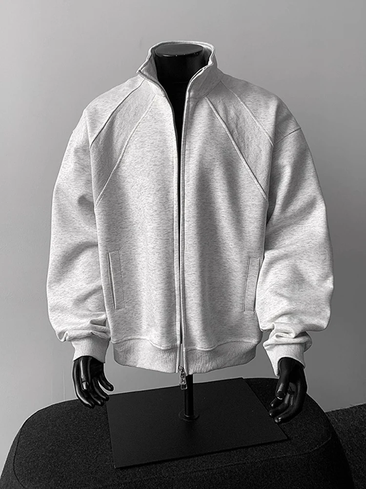 

Мужская толстовка с капюшоном Cleanfit American Sle, модный лоскутный тяжелый открытый кардиган для пар, Jaet, белый глаз, осень