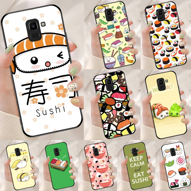 Sushi Maki arroz cocina comida lindo para Samsung Galaxy M21 M31 M11 M13 M33 M53 M16 M06 M12 M14 M15 M35 M55 M34 M54 M32 M52 funda