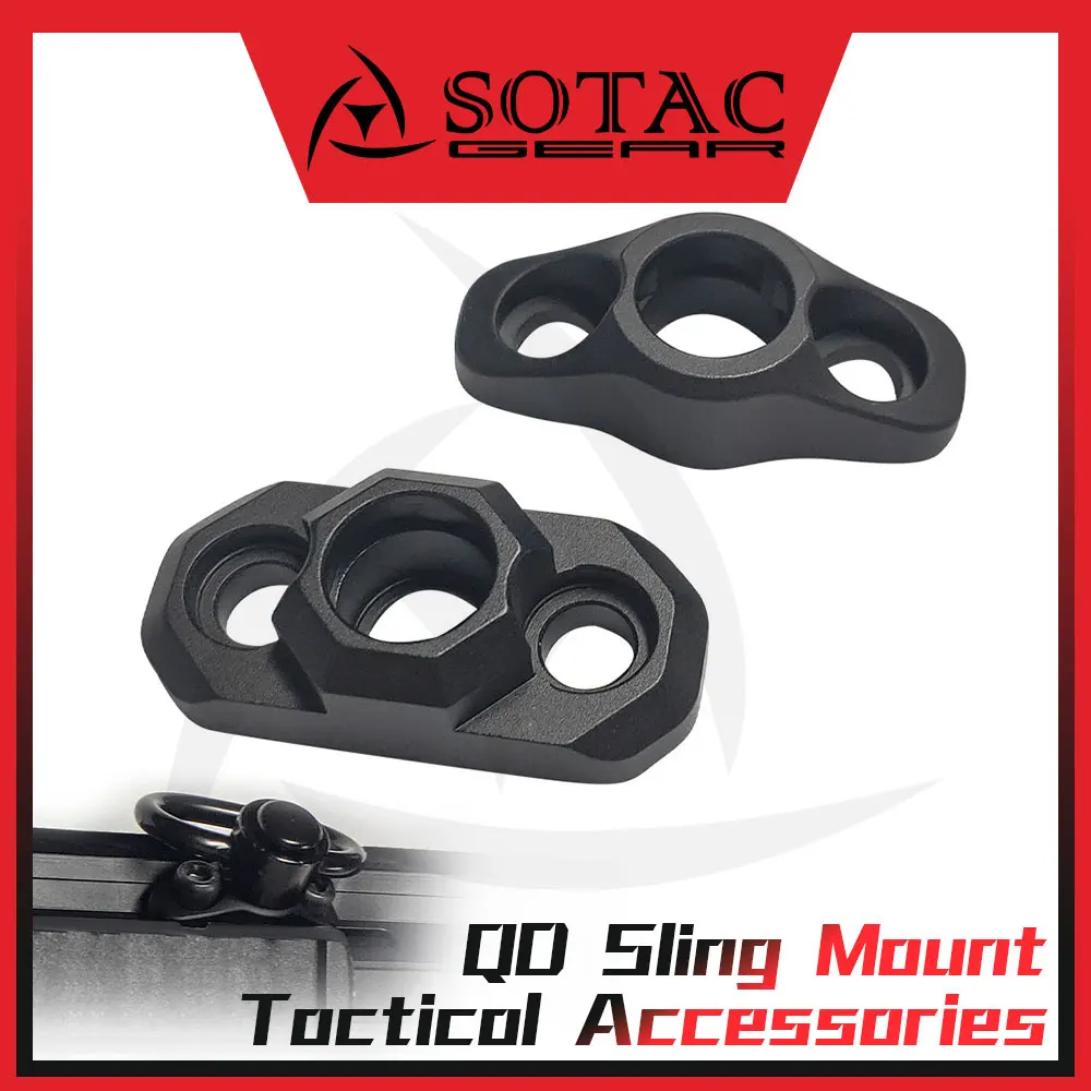 SOTAC GEAR QD Sling Mount Base Tactical Strap Rail Mounting Adapter Hot Button Hunting Accessories