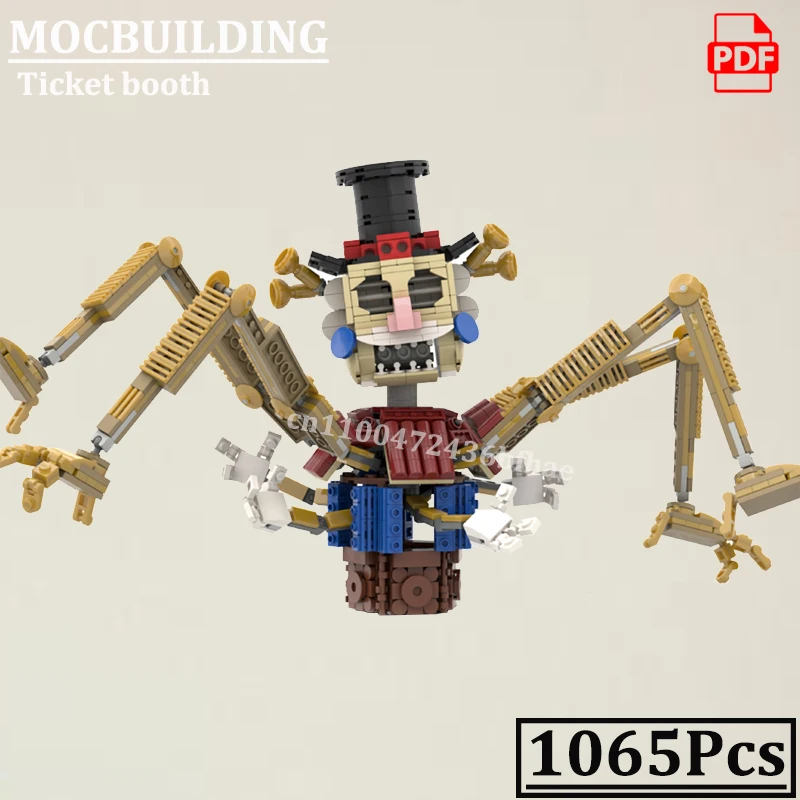 

Билетная будка, модель монстра, MOCBUILDING, креативный ужас, существо, строительные кирпичи, игрушки, подарок