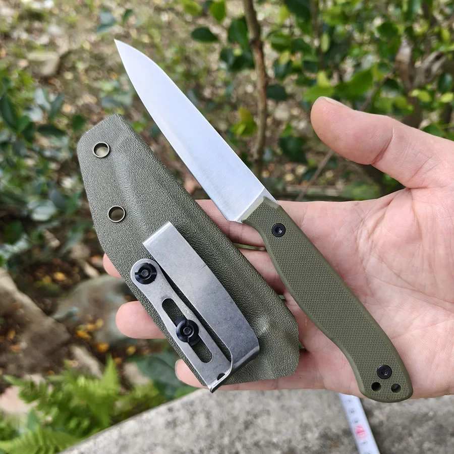 

Ручка G10 + острый нож из нержавеющей стали 440C с фиксированным лезвием, маленькие инструменты для выживания на открытом воздухе, прямые ножи с ножнами
