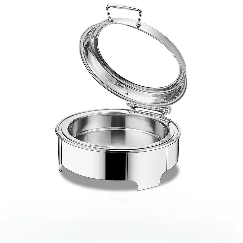Hotel Supplies Deluxe 6 Liters Stainless Steel Hot Pot Buffet Set Food Warmer 220V 400W 1 Year Warranty Wholesale Gold Hot