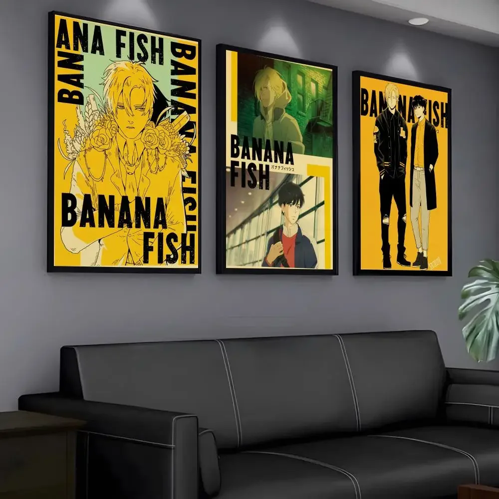 Anime B-Banana Fish Poster Modern PP Paper Wall Art Sticker Minimalist Decorative for Home Wall Decor Gift