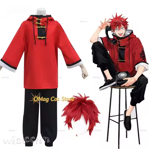Gokurakugai Alma Aruma Cosplay Costume Anime Wig Coat Mens Costume Animes Manga Comic Suit Clothes Halloween Anime Expo Party Un