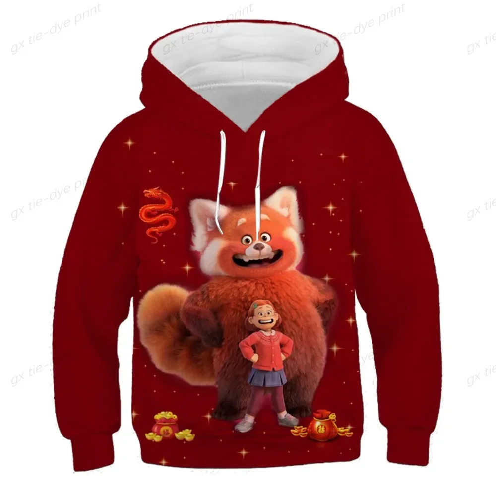 Turning Red Cosplay Children's Clothing Hoodie Children's Coat Girls' Hoodie Baby Boys' Clothing Children's Animation Clothing