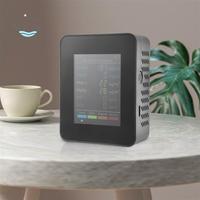 AED6-6 In 1 PM2.5 PM10 HCHO TVOC CO CO2 Air Quality  CO CO2 Formaldehyde Monitor Home Office Air Quality Tester