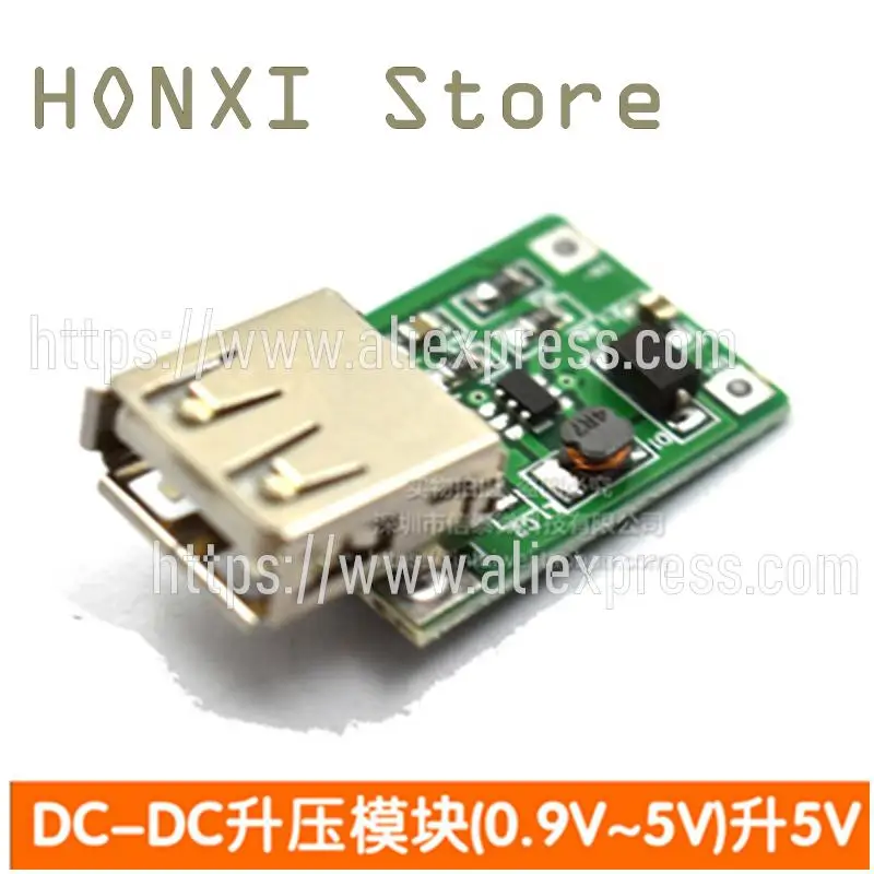 2PCS DC-DC booster module (0.9 V to 5 V) 5V 600 ma USB booster circuit board mobile power booster