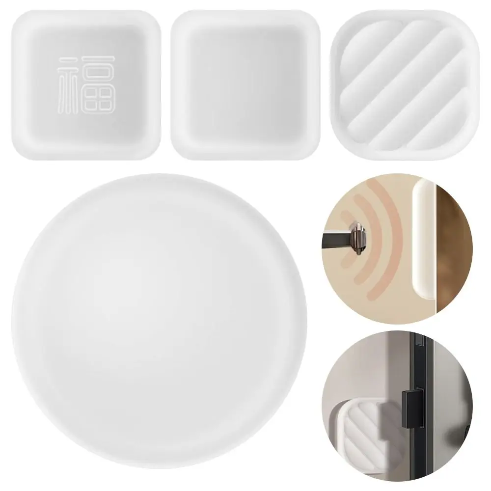 

Modern PVC Door Stopper Mute Self Adhesive Wall Protector Anti-collision Door Handle Bumper Home Decoration