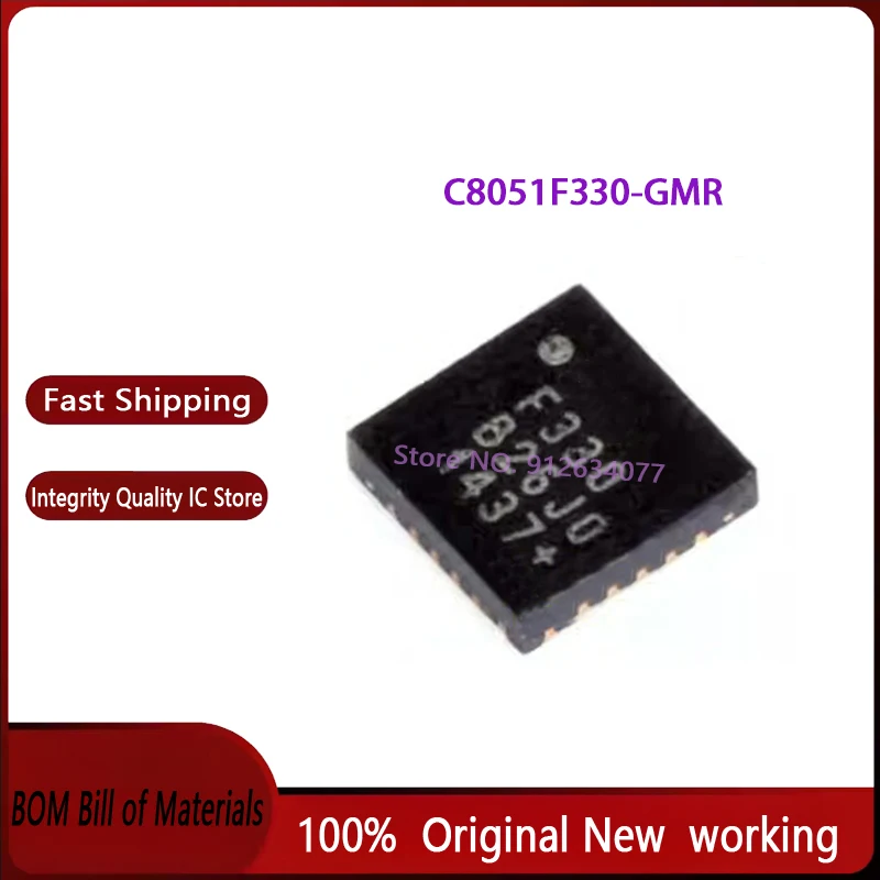 10PCS~100PCS/LOT C8051F330-GMR C8051F330-GM C8051F330 SILF330 F330 QFN20 New original