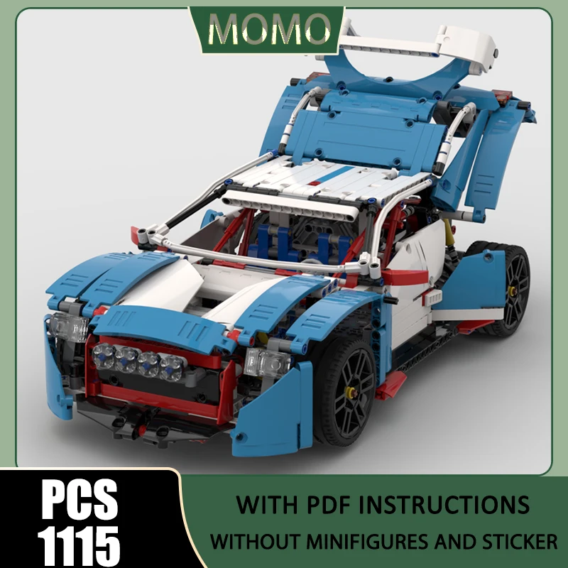 

Champion Speed Cars Moc Building Blocks RWD Buwizz Model Technology Brick Assembly Super Sports Car Construction DIY Toys Gift