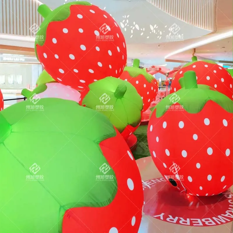 Customized Inflatable Strawberry,Red and Pink Strawberry Model,Outdoor Garden and Courtyard Inflatable Decoration