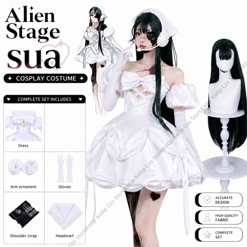 alien‑stage-zombie‑stage-sua-cosplay-ensemble-complet-de-costume-perruque-accessoires-de-tete-accessoire-d'anime-pour-femmes-jeu-de-role-halloween-carnaval