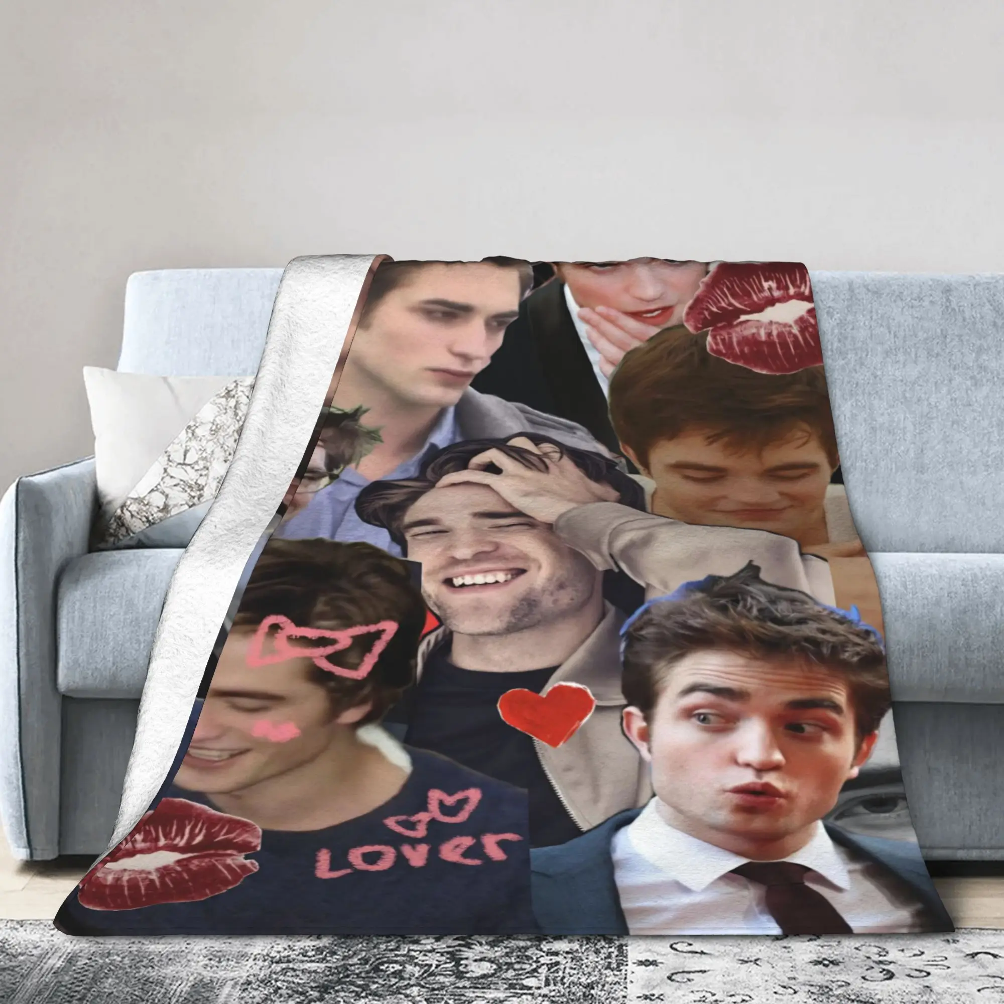 The Twilight Saga Movie Fleece Throw Blanket Edward Vampire Blankets for Bed Outdoor Ultra-Soft Plush Thin Quilt