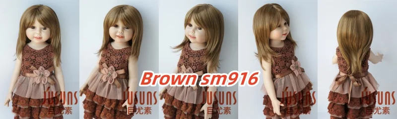 JD762 Natural curls Mid long doll wigs that can be tilted and self trimmed with bangs Full sizes Doll Accessories