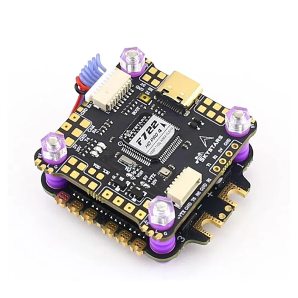 BoMaSSkystars F7 F722HD PRO4 Flight Controller OSD KO45/KO60 45A/60A 128K Blheli_32 3-6S ESC Stack 30.5mm FPV Racing Drone Quadc