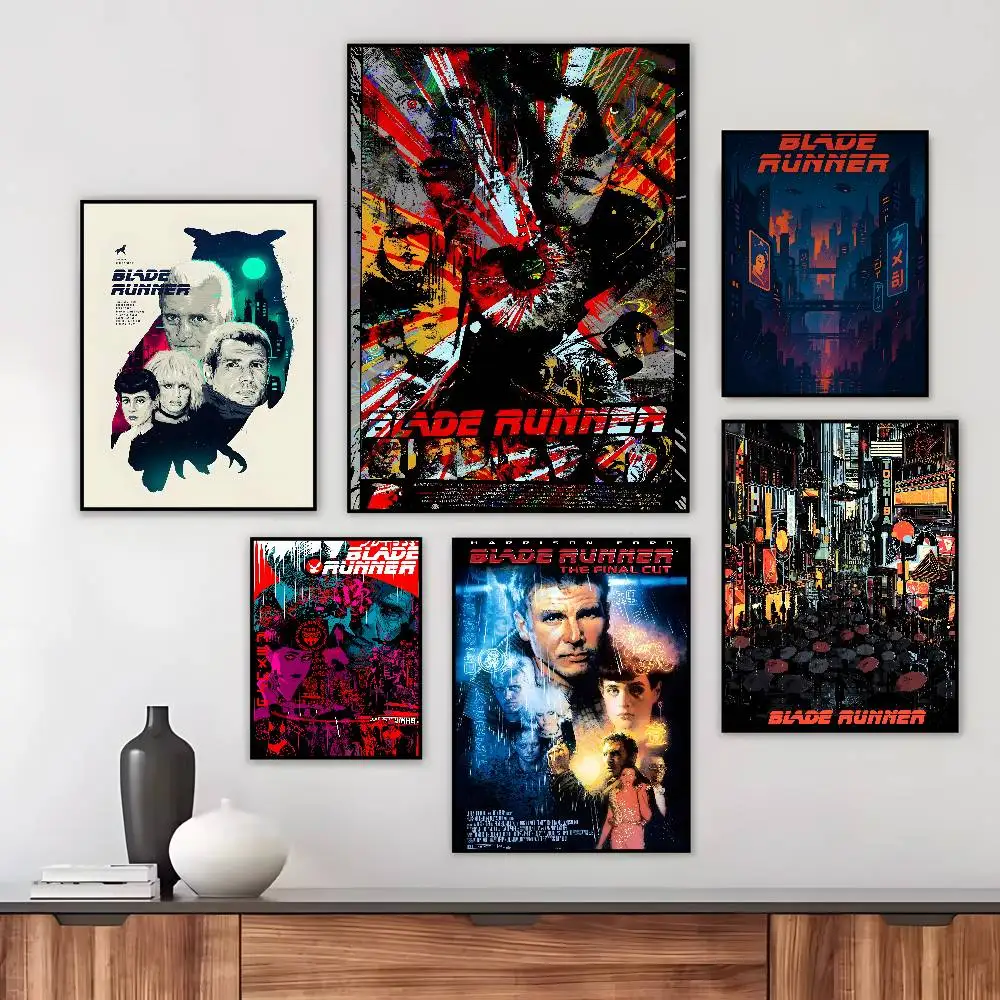 Classic HOT Movie Blade Runner Poster Art canvas HD aesthetic Printing Paper Wall Art for Living Room Bar fashion Home Decor