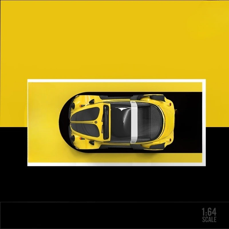 Beetle Flatbed Transport Trailer, Moon Eye Series Simulation Alloy Car Model