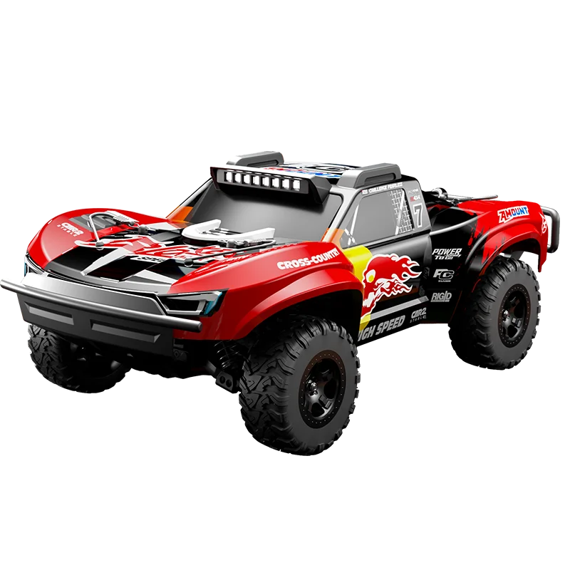 JJRC-C8826 X Flash 1:10 4WD RC Auto Grote Borstelloze Simulatie Afstandsbediening Hoge Snelheid Korte Vrachtwagen Off Road Voertuig Model Gift