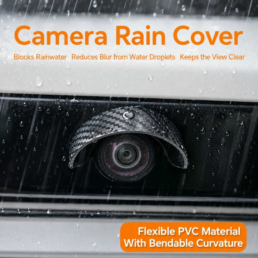 Rear View Camera Rain Cover For Universal Vehicles Camera Waterproof Rain Shield Silicone Visor Guard Auto Accessories Cover