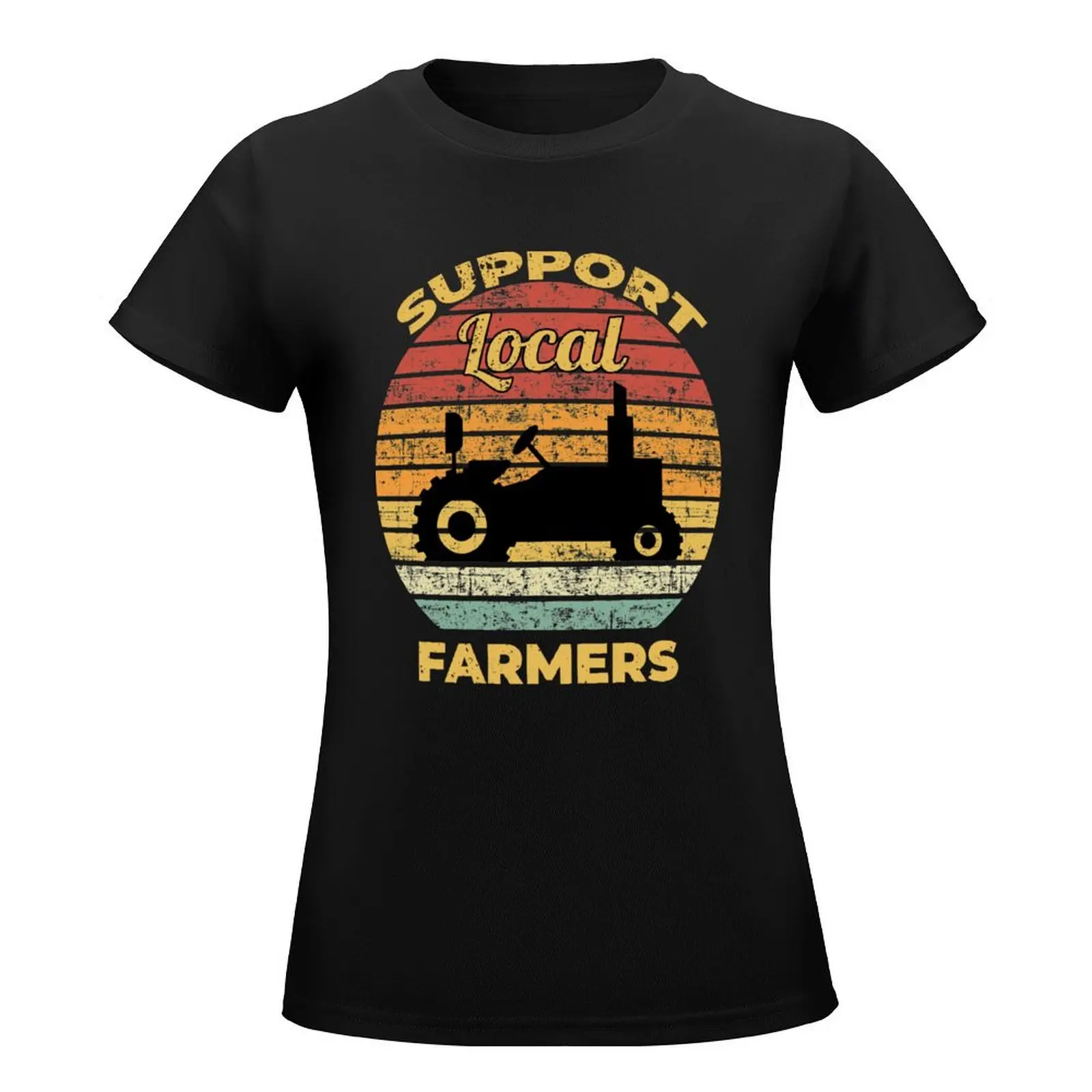 Support Local Farmers T-Shirt summer clothes kawaii clothes cute tops Woman clothes