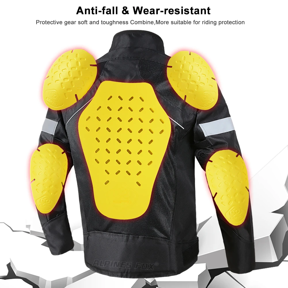 Universal Motorcycle Armour Jacket Insert Back Protector Shoulder Elbow Pads Anti-Shock Motorbike Armor Jacket Accessories