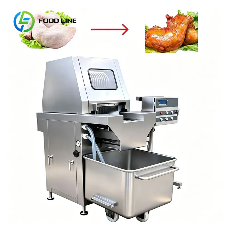 Automatic Brine Injection Machine Meat Injector Pork Beef Chicken Fish Marinating Equipment Customized