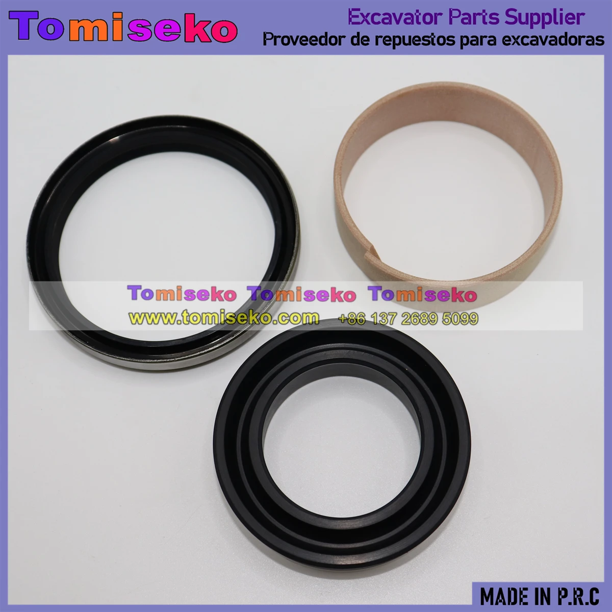 Track Adjuster Cylinder Seal Kit For Komatsu PC100-6 PC120-6 PC128UU-1 PC128UU-2 PC130-6 Excavator Idler Cushion
