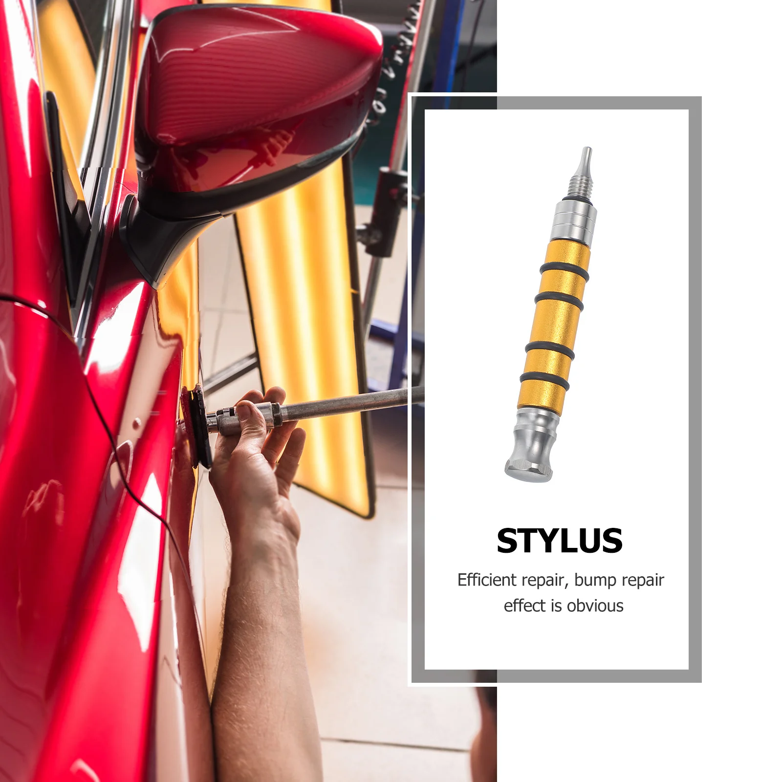 

Automotive Dent Removal Tool Tap Down Pen for Car Surface Repair Compact Lightweight Steel Body Repair Tool for Dents