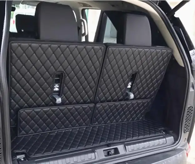 Top quality! Full set car trunk mats for Land Rover Discovery 5 2026-2017 7 seats durable boot carpets cargo liner mat cover