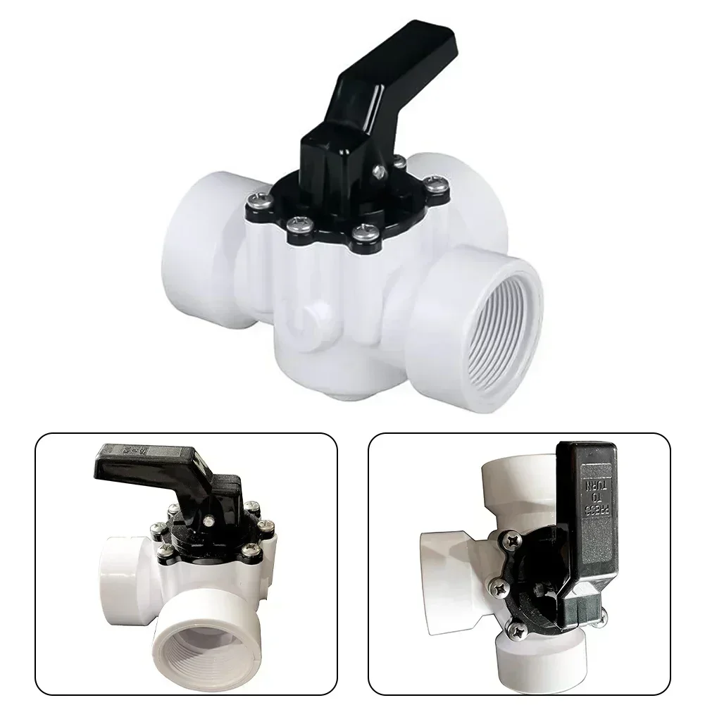 Swimming Pool Diverter Valve - 1 1/2 Inch 3 Way Port Diverter Valve For Garden Pond Spas Hot Tubs Swimming Pools Diverter Valve