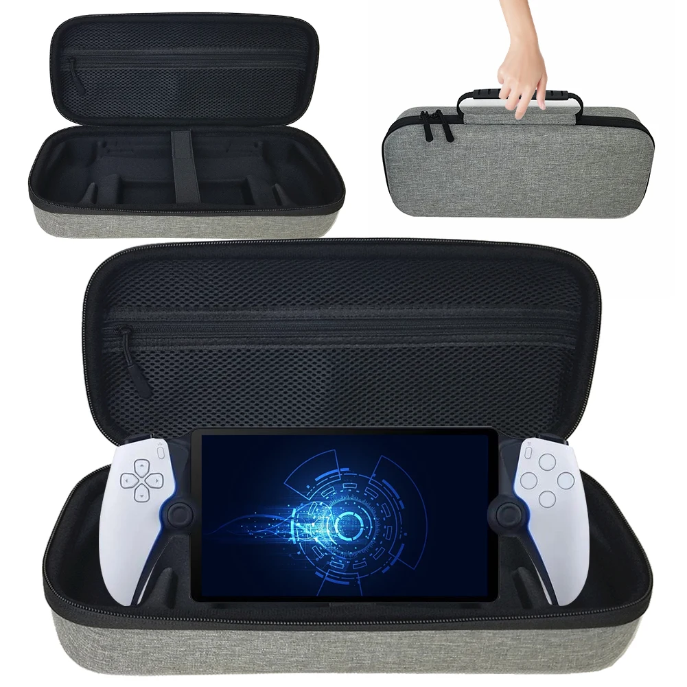 

Жесткий защитный дорожный чехол из EVA с сетчатым карманом для PS5 Portal и PlayStation Portal