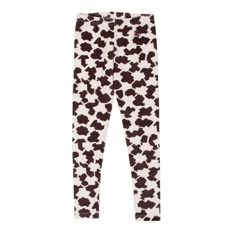 Leggings infantis estampados com flores, calças infantis, calça casual para menina, criança fofa, outono, inverno