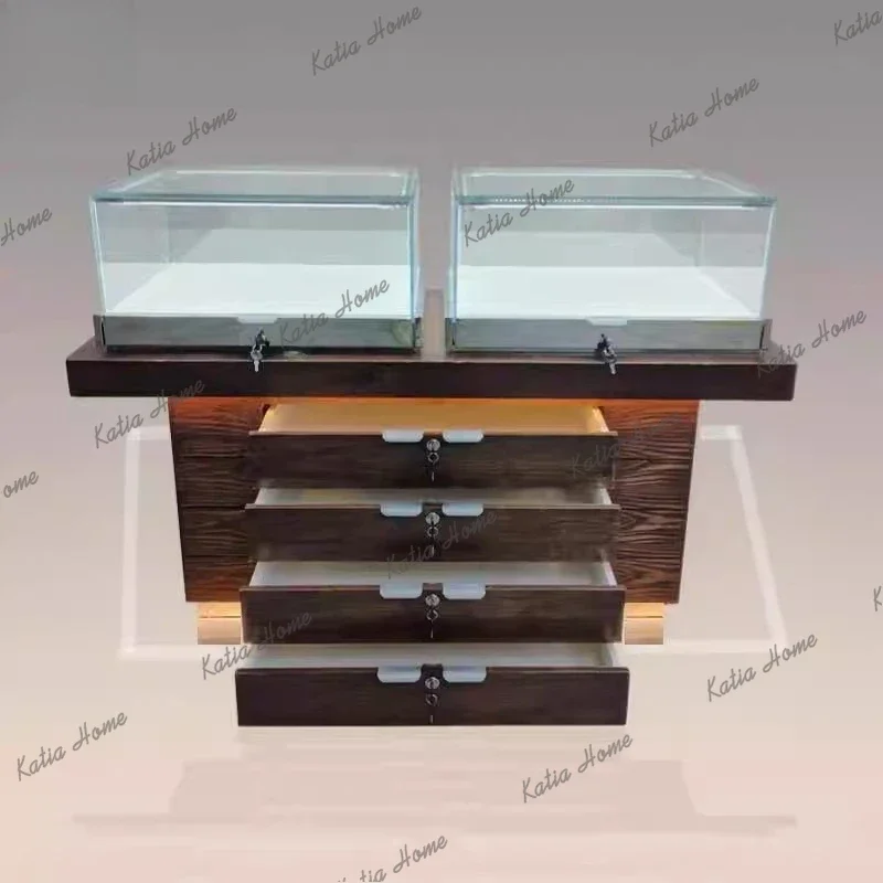 LD Luxury Display Jewelry Cabinet Boutique Medieval Beautiful Jewelry Cabinet Modern Living Room Furniture
