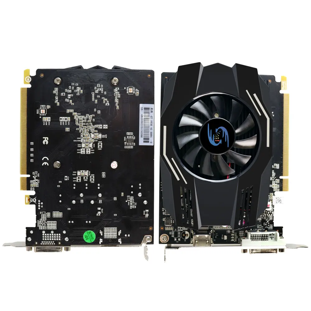 GT 1030 4GB DDR4 Computer Graphics Card 64Bit PCI 4.0 X 4 Game Video Card GPU placa de vídeo