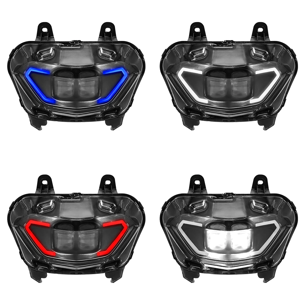 مجموعة المصابيح الأمامية للدراجة النارية مناسبة لياماها Y16ZR عالية منخفضة شعاع ضوء النهار الجري